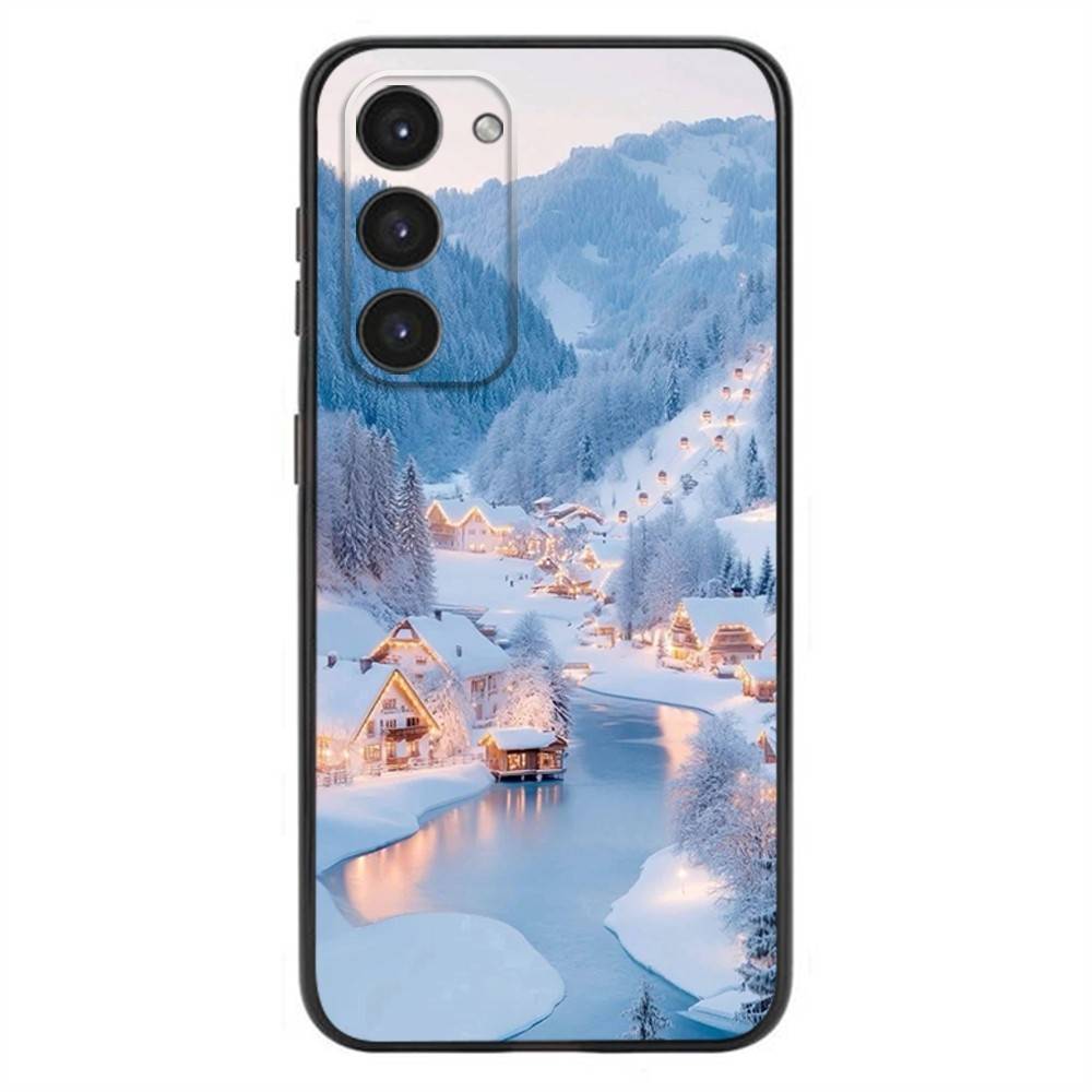Natural Scenery Snow Mountain Phone Case For Samsung Galaxy A20,21s,22,31,32,52,53,72,73,80,91 Soft Liquid Silicone Black Cover SamsungNote9