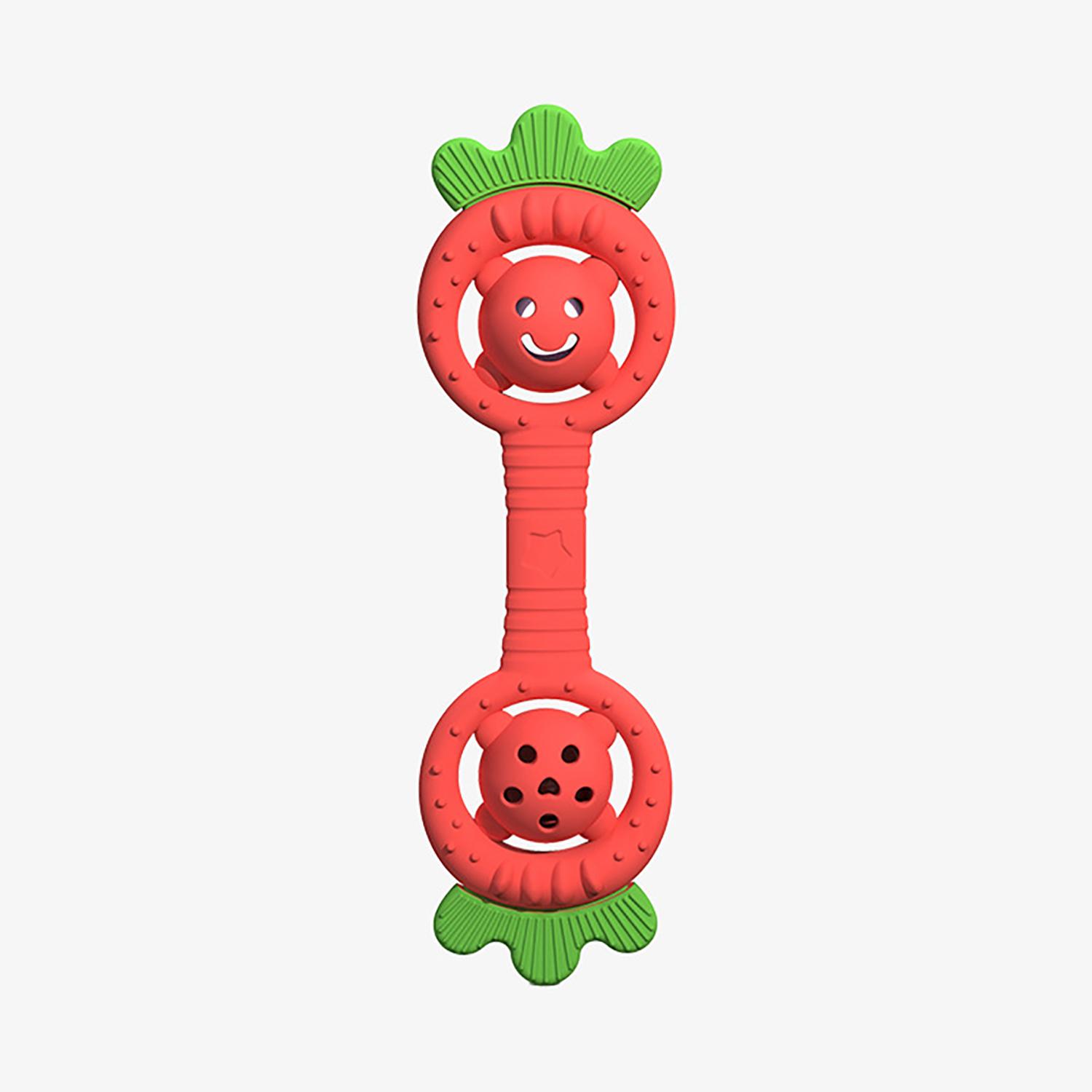 

Baby Bite Glue Counter Eating Hand Tool, Water Boiling Grinding Tooth Stick, Silicone Strawberry Teddy Bear, Ringing Plaything