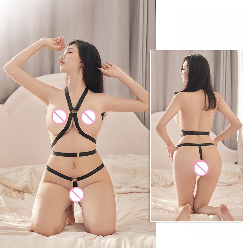 Womens Bodycon Dresses Mesh Transparent Open Butt Thong Lingerie Hollow Nightwear Porno Clubwear Exotic Nightdress Pajamas