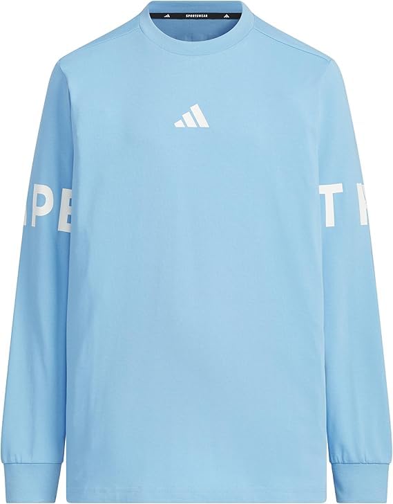 

Adidas Детская футболка с длинным рукавом Word для Semi Blue Burst J110, KCE77, (JM4579)