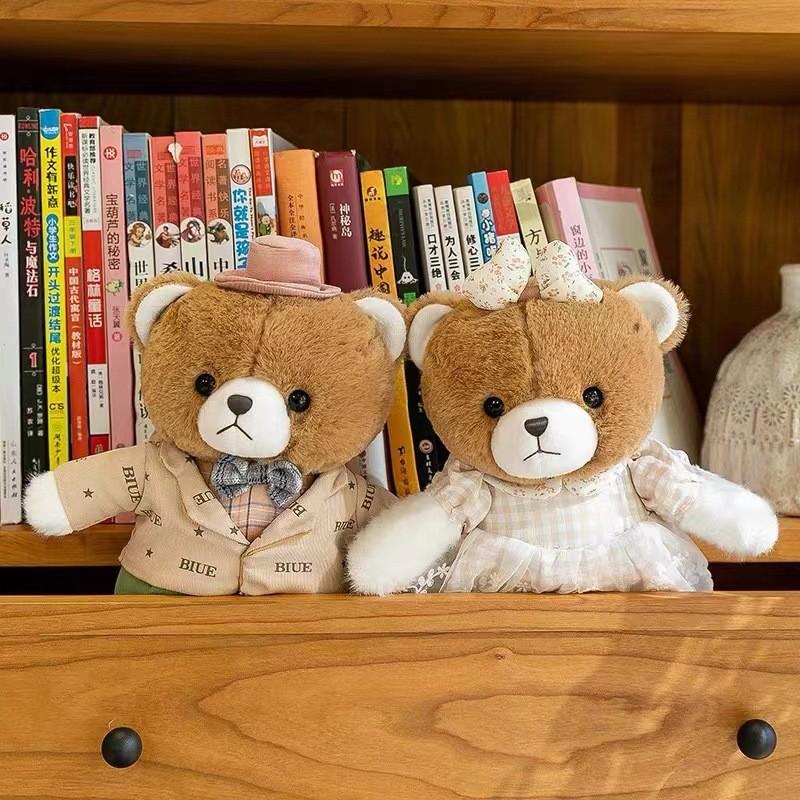 Teddy Couple Bear Rabbit Plush Toy Cartoon Stuffed Doll Decoration Kids Gift