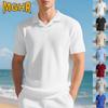 MGHR Moda Uomo Casual Estiva Primaverile Manica Corta Collo a Polo Bluse & Camicie