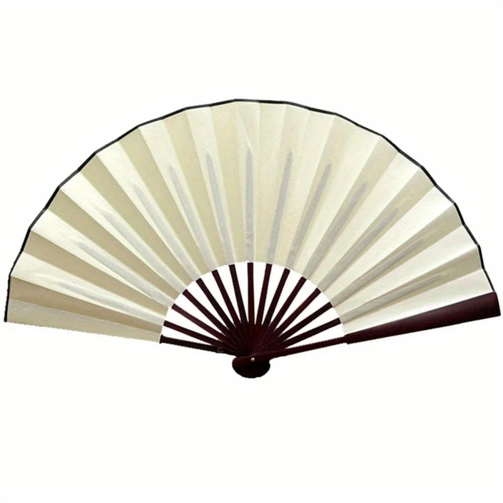 

1PC 10 Inch Folding Fan Hand Silk Cloth DIY Chinese Folding Fan Wooden Bamboo Antiquity Fold Fans DIY Calligraphy Painting Decor