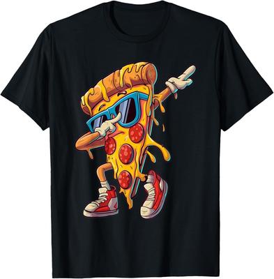 Dabbing Pizza Slice Lustige Grafik für Essensliebhaber T-Shirt Unisex T-Shirt