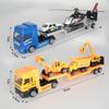 1Set Large Alloy Construction Truck Model Toys Alloy Aircraft Racing Helicopter Scooter Model