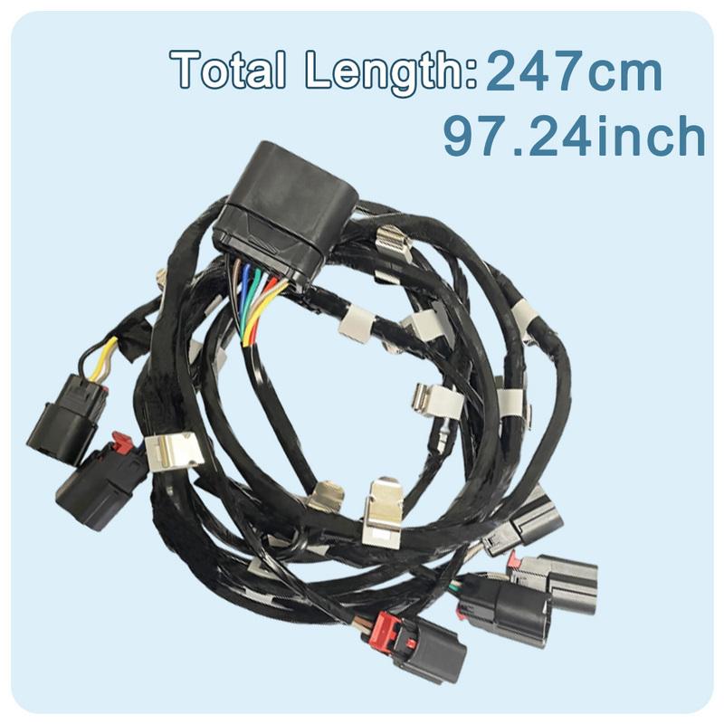 1pc Black Front Fascia Wiring Harness For Jeep Grand Cherokee 2016 2017 2018 68261975AA 68261975AB 68261975AC