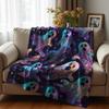 Glitter Blush Star Soft Flannel Blanket Breathable Warm Throw for Office Car Sofa Kids Room Birthday Xmas Gift