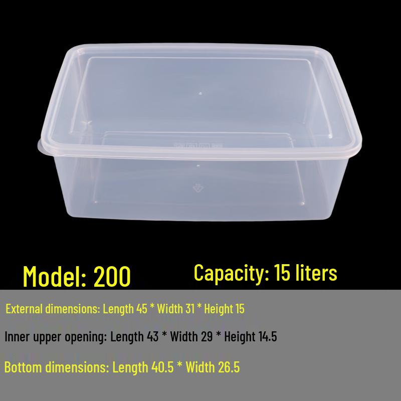 Youde 15L Transparent Microwavable Food Storage Box (3-Pack)