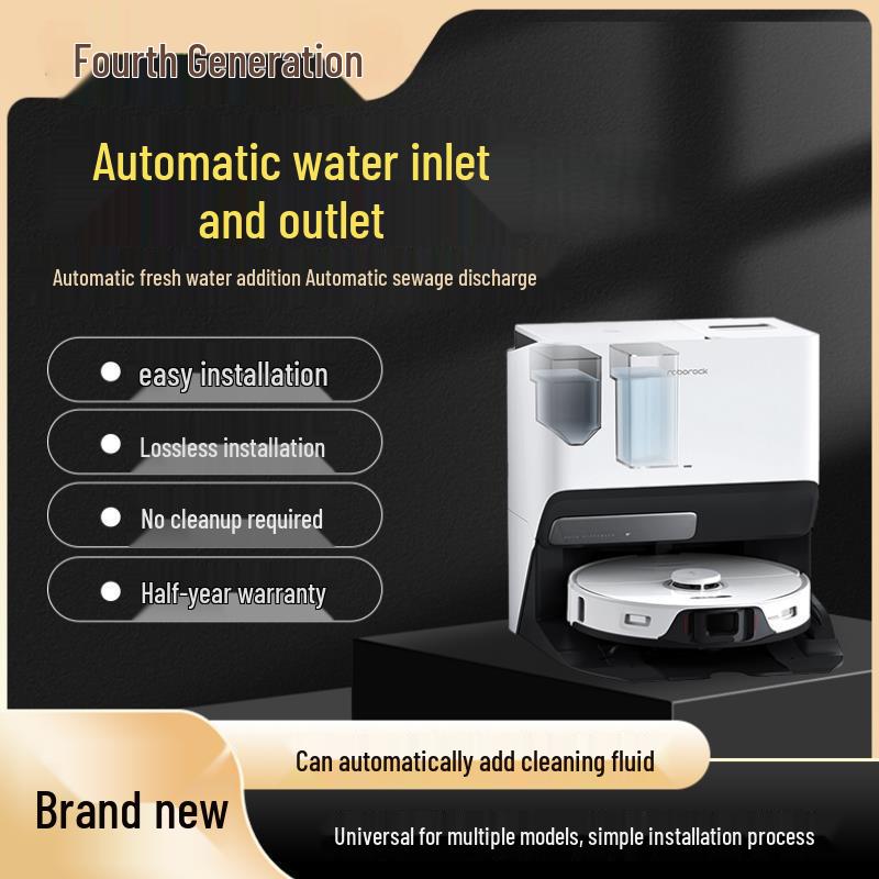 Automatic Water Filling & Draining Device for Roborock, Ecovacs, Narwal, Stone & Other Robot Vacuums Compatible with Ecovacs X2/X5