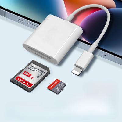 2-in-1-Kartenleser Apple auf SD/TF-Karte Smartphone IPad Tablet Kamera OTG-Speicherkarten-Adapterkabel