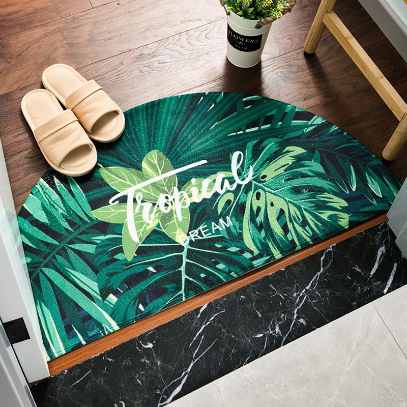 Cute Cartoon Floor Mats Home Door Non-slip Floor Mats Bedroom Kitchen Bathroom Semicircular Door Mats Floor Mat In The Room