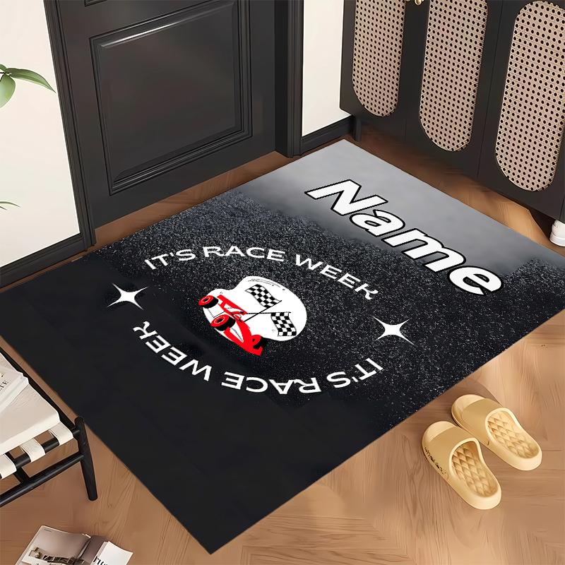F1 (37) Personalizowany dywanik biurowy z imieniem Stylowa dekoracja do salonu, sypialni, kuchni