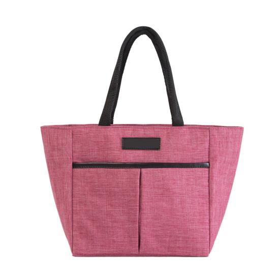 Stilvolle Bento-Tasche mit Reißverschluss, Oxford-Stoff, hitzebeständig