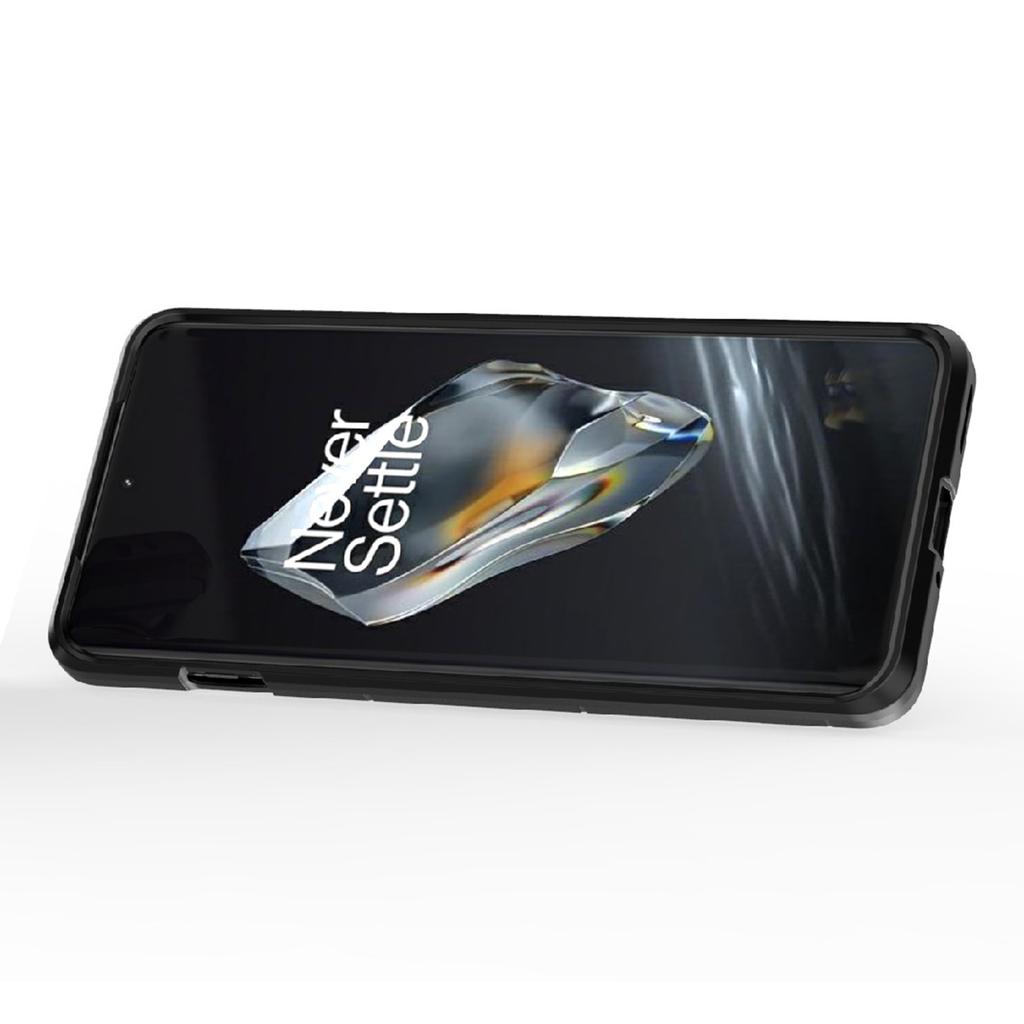 For OnePlus 12 5G Case PC +TPU Phone Cover with Ring Holder Kickstand