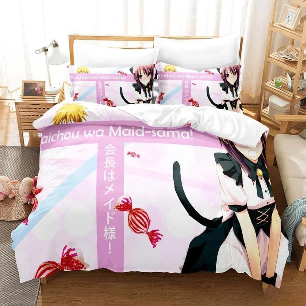 New 3D Print Anime Kaichou Wa Maid-sama Bedding Set Single Twin Full Queen King Size Bed Set Adult Kid Bedroom Duvet Cover Sets