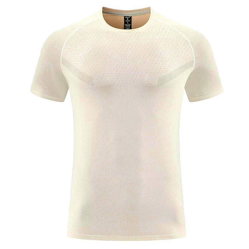 Nueva Camiseta de Secado Rápido para Hombre Verano Manga Corta Corte Holgado Transpirable Fitness Running Deportes Top Secado Rápido Manga Corta