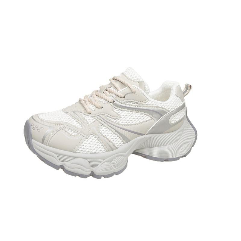 Dad shoes spring and autumn new thick-soled heightening mesh breathable casual shoes super fire sports shoes