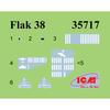 ICM 1/35 Scale 2cm Flak 38 with Fire Crew Plastic Model Kit 35718 (Cannon)