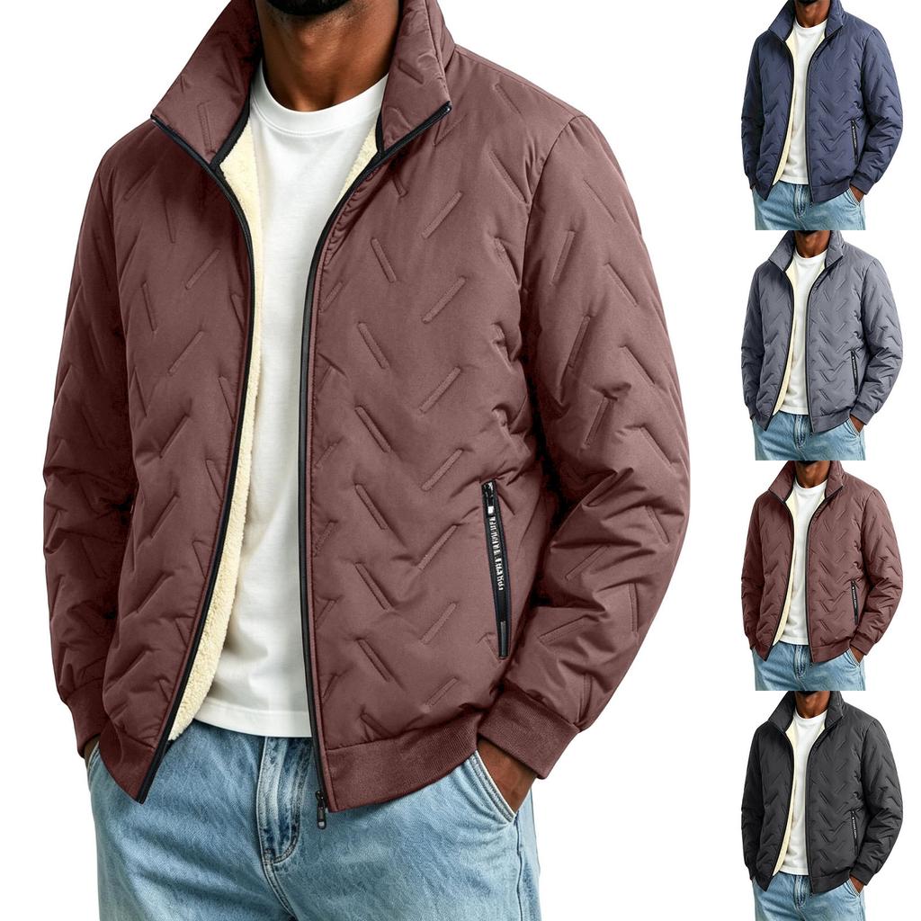 Giacca in Cotone Foderata, Cappotto Leggero in Montone, Capospalla Casual per Autunno e Inverno