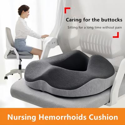Cuscino per sedile portatile in memory foam Cuscino post-emorroide Cuscino per sollievo dal dolore da seduta Cuscino da viaggio Cuscino per sedile per assistenza sanitaria in ufficio