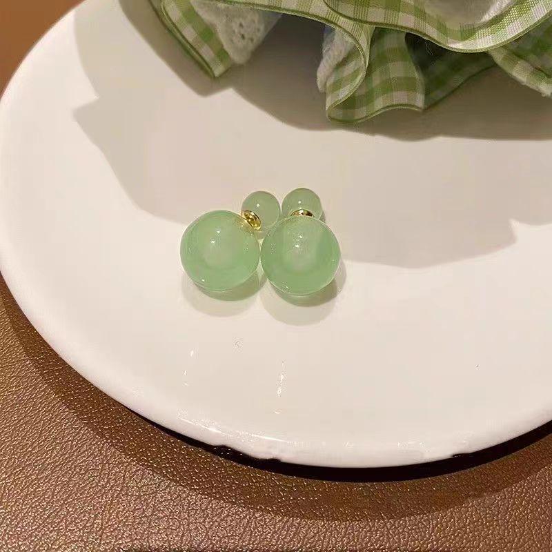 Jelly Color Bubble Earrings for Women – 2024 Trendy Niche High-End Summer Sweet Earrings