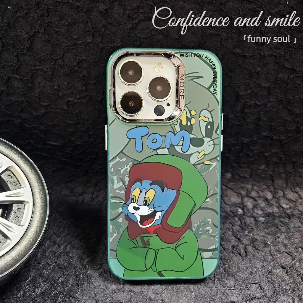 Applicable To iPhone16 Mobile Phone Case Apple 15promax1413 Couple Northeast Big Flower Jacket 1211 Tom Jerry