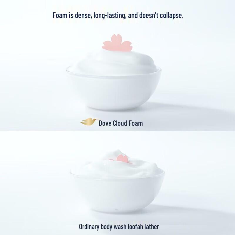 Dove Foaming Body Wash Set (White Peach & Cherry Blossom)