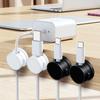 6Pieces 360 Degree Rotating Cord Keeper Magnetic Cable Organiser Adhesive Cable Clip For Desk Cable Cord Management