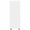 Vidaxl Cabinet, White, 80X40X110 Cm, Wood-based Material