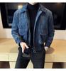 Autumn Korean Trendy Men's Corduroy Jacket - Solid Color, Warm, Cool Zipper Design