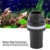 Black PVC 20mm Fish   Aquarium Upper Lower Water Pipe Fittings Connector Joint Accessories Parts