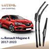 Wiper Front & Rear Wiper Blades Set For Renault Megane 4 2017 - Windshield Windscreen Window 24"+18"+9"