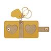 1PC Mini Photo Album Portable DIY Pockets Storage Bag Charms Cute Keychain Gift Faux Leather Memorial Photo Album Multicolor