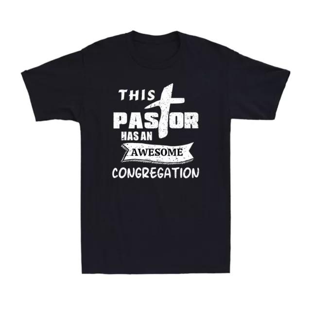 This Pastor Has An Awesome Congregation Pastor Christian Bible 100% Cotton Tee XXXXL