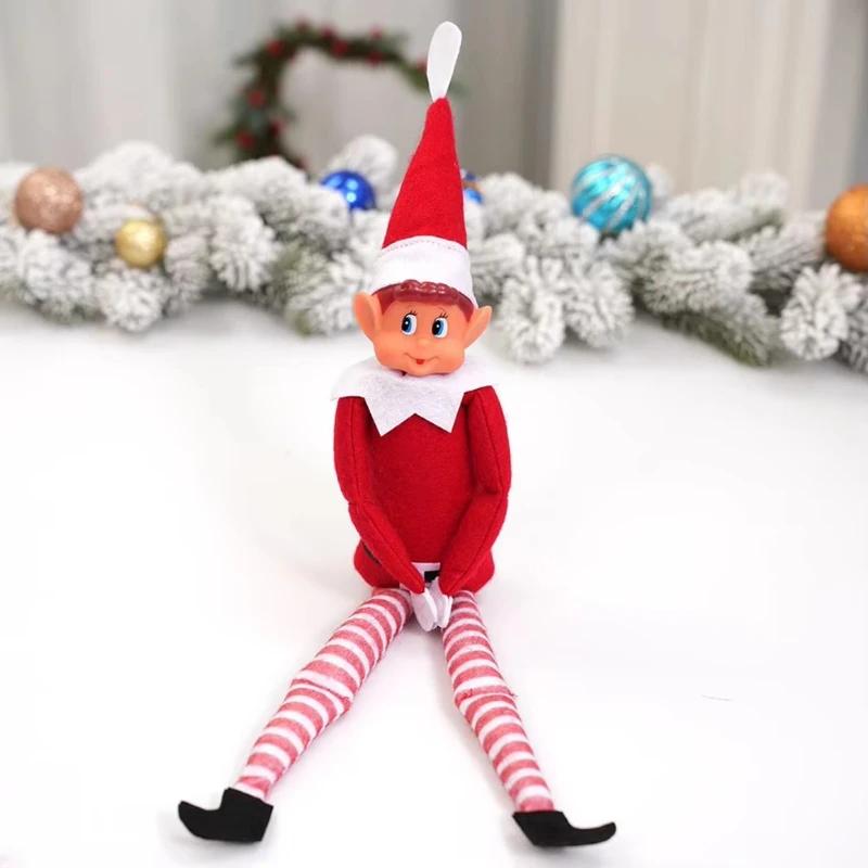 40cm NEW Christmas Elf Doll Figurine Set Festive Collectible Toy for Kids and Adults Great As Stocking Stuffer Home Decoration