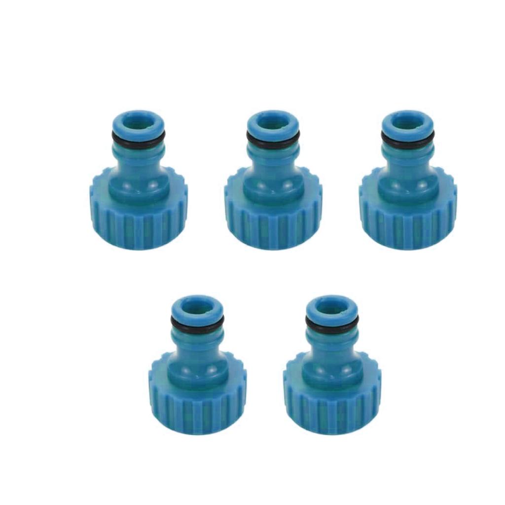 5pcs Hose Quick Connectors, 3/4  Inch Faucet Adapter for Garden Irrigation, Threaded Water Tap Connector