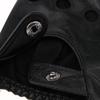 Faux Leather Mens Womens Biker Fingerless Cycle Gloves