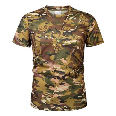 Military Tactical Men's Shirt Camouflage Army Fast Dry Breathable Short Sleeve Male Casual Shirt