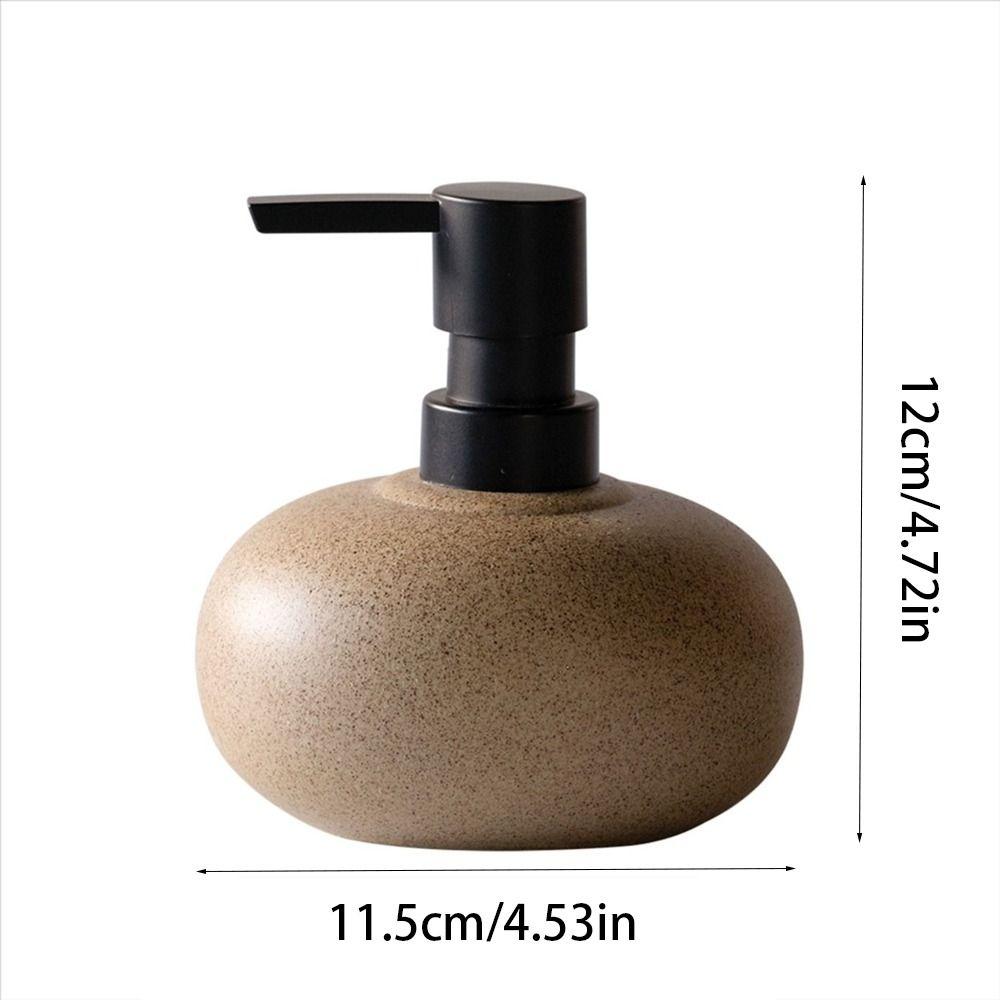 Coarse Pottery Press Bottle Stone-Textured Lotion Bottle Shampoo Soap Dispenser  Bathroom