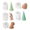 Flexible Sturdy Silicone Molds Fashion Accessory for Making Unique Pinecone Shaped Candle and Home Decorations