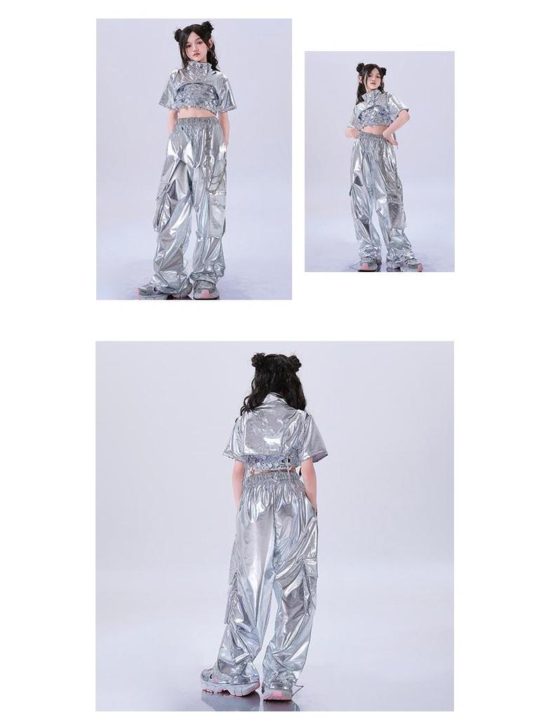 Μοντέρνα Στολή Τζαζ Χορού για Κορίτσια - Δροσερή Μοντέρνα Καλοκαιρινή Στολή Παράστασης για Χορό σε Στυλ Δρόμου.