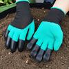 Garden Gloves with Claws for Digging and Planting - Pair, Puncture-Proof Latex Gardening Gloves,Suitable for Flower and Vegetable Gardening