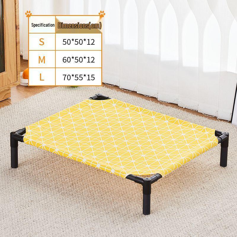 All-Season Pet Bed: Moisture-Proof, Breathable, Removable, Washable, Cool Off-the-Ground Nest for Cats and Dogs