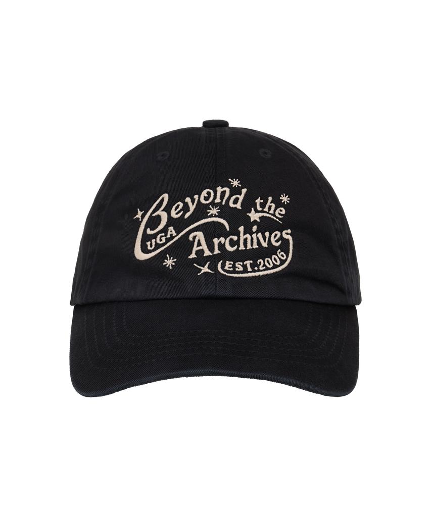 Yunibeoseugameonteu Universe Lettering Washed Ball Cap_Black