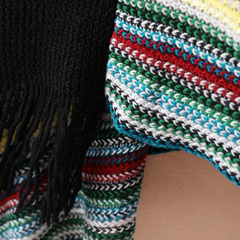 Herbst frauen Süße Quaste Mantel Schal Pullover Jacke frauen Absicherung Lose Gestrickte Temperament Gestrickte Casual Schal