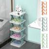 Raft de depozitare pentru pantofi din plastic cu mai multe straturi 2-5 straturi Organizator de pantofi Raft stivuibil pentru pantofi Acasă