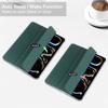 For iPad Pro 11 (2024) Case Stand PU Leather+PC Matte Back Tablet Case