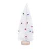 Plastic Mini White Christmas Tree with Colorful Bells Artificial Xmas Pine Tree  Party Favors
