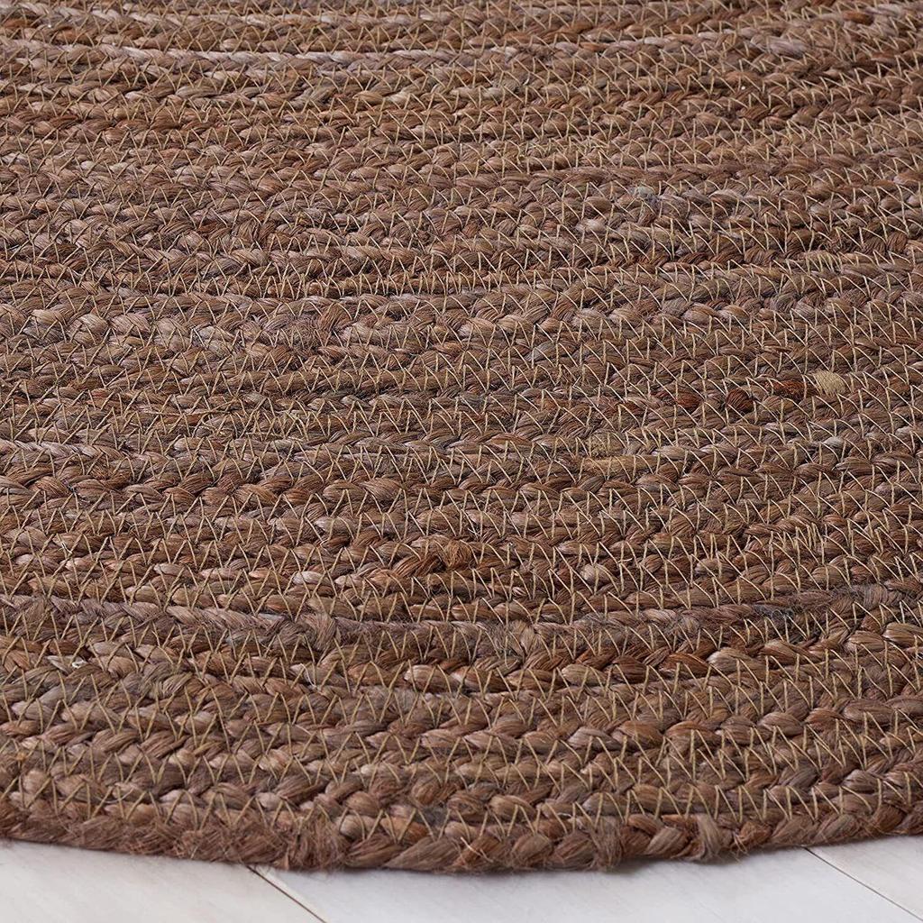 Jute Round Rug Handmade Natural Rug for Any Space Look Rustik Decor For Any Space Area