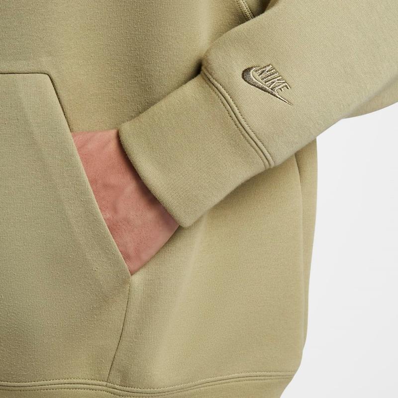 Nike Tech Reimagined Hooded Pullover Long Sleeve Sweatshirt Men Sweatshirt Olive-Green FZ0745276
